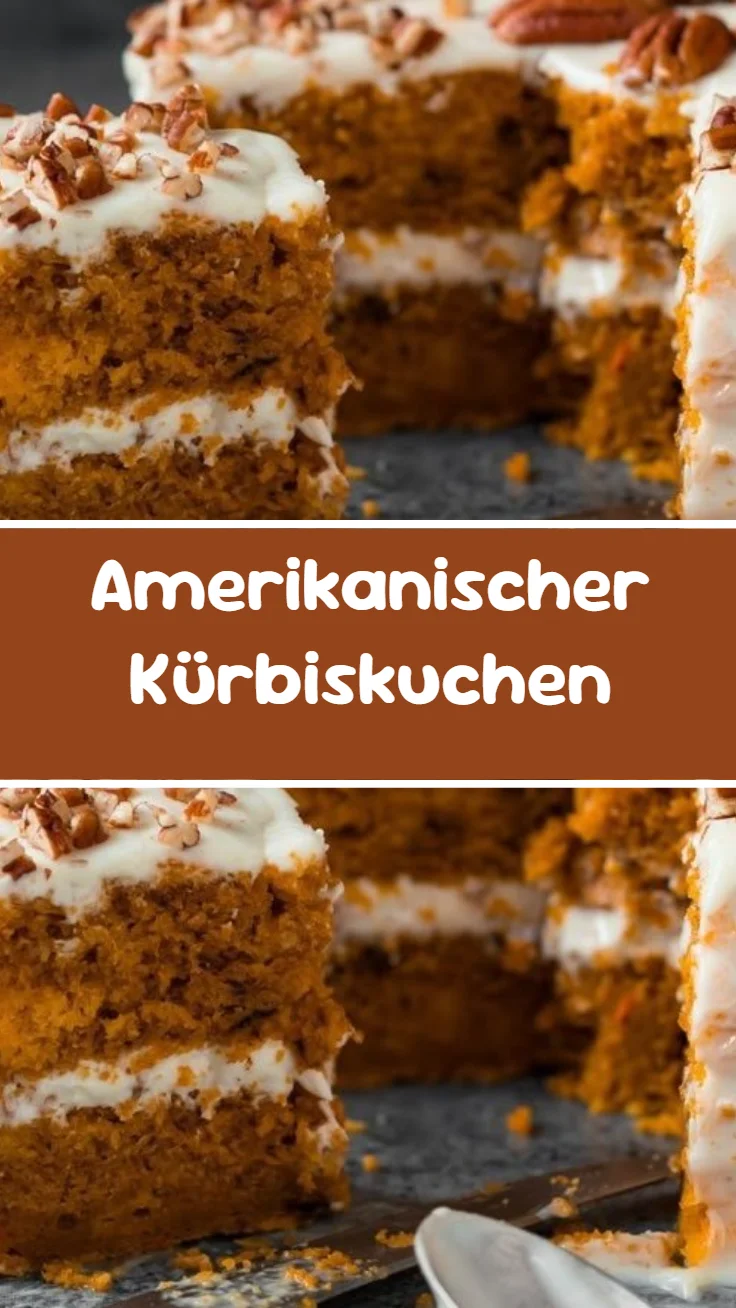 Amerikanischer Kürbiskuchen
