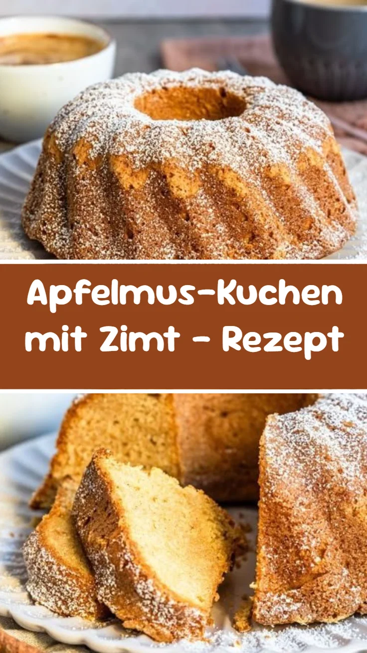 Apfelmus-Kuchen mit Zimt - Rezept