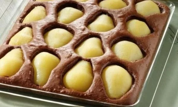Blitzkuchen mit Birnen