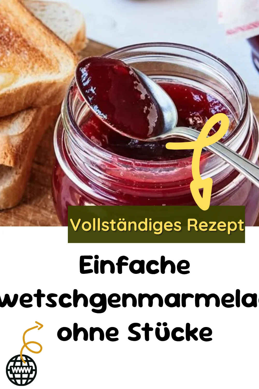 Einfache Zwetschgenmarmelade ohne Stücke