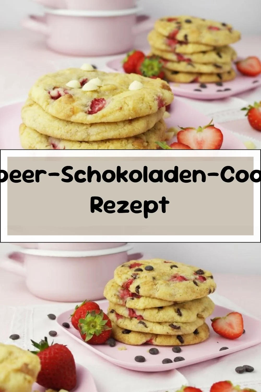 Erdbeer-Schokoladen-Cookies Rezept