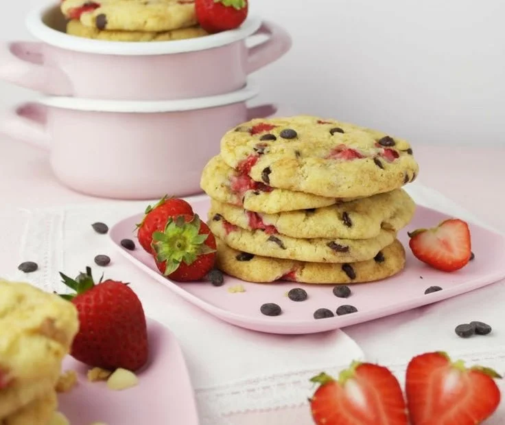 Erdbeer-Schokoladen-Cookies