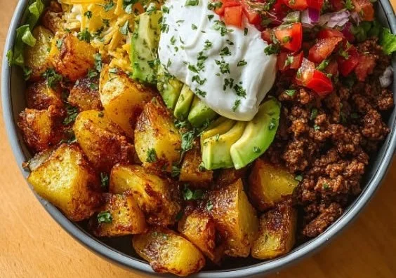 kartoffel taco bowl meal prep einfach sattigend