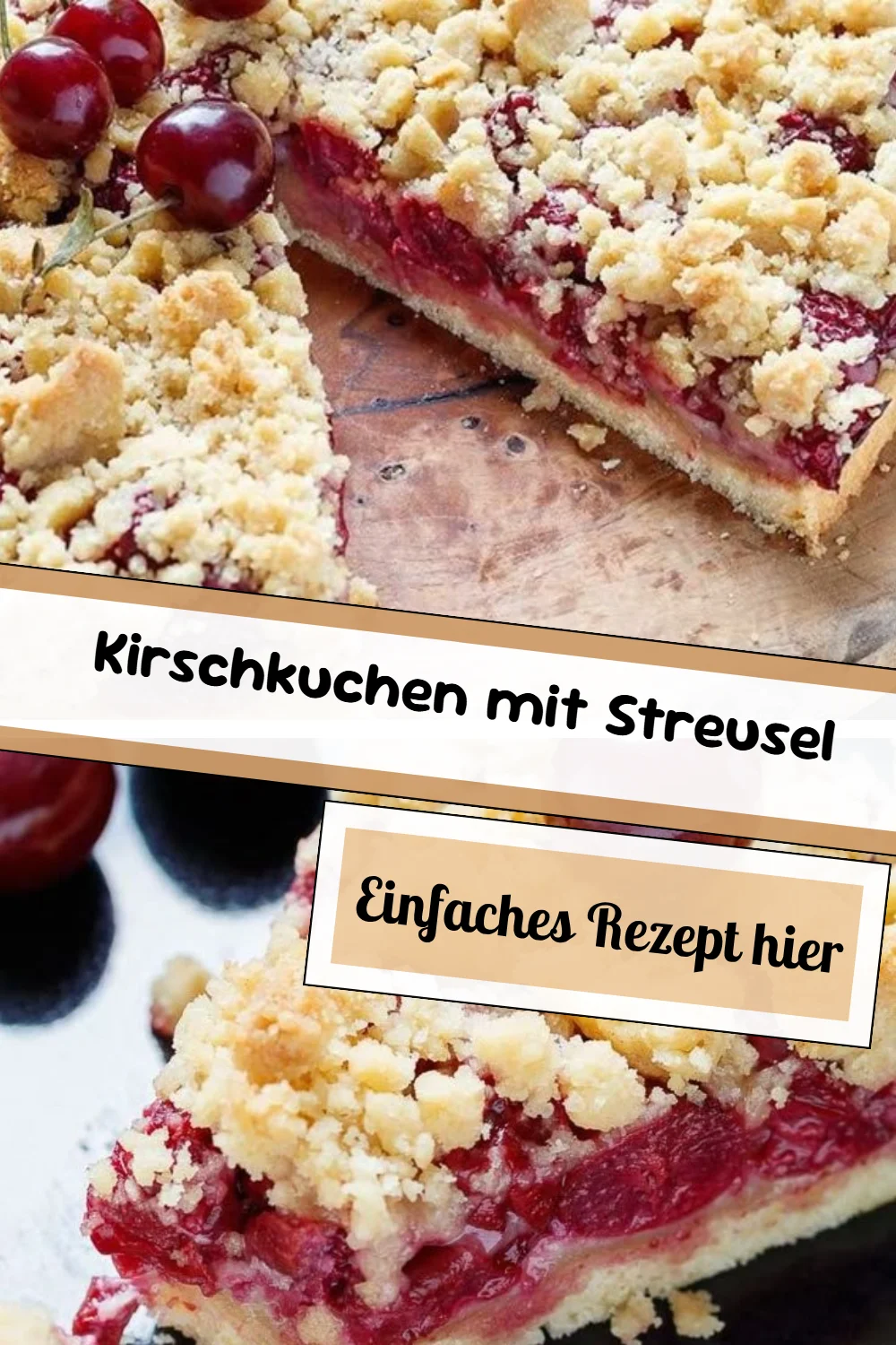 Kirschkuchen mit Streusel