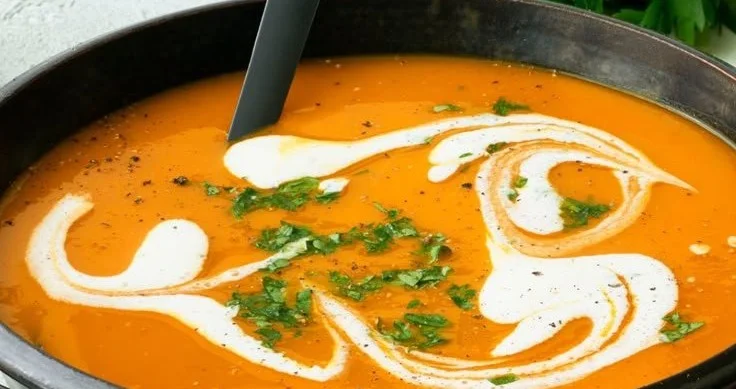 Klassische Kürbissuppe