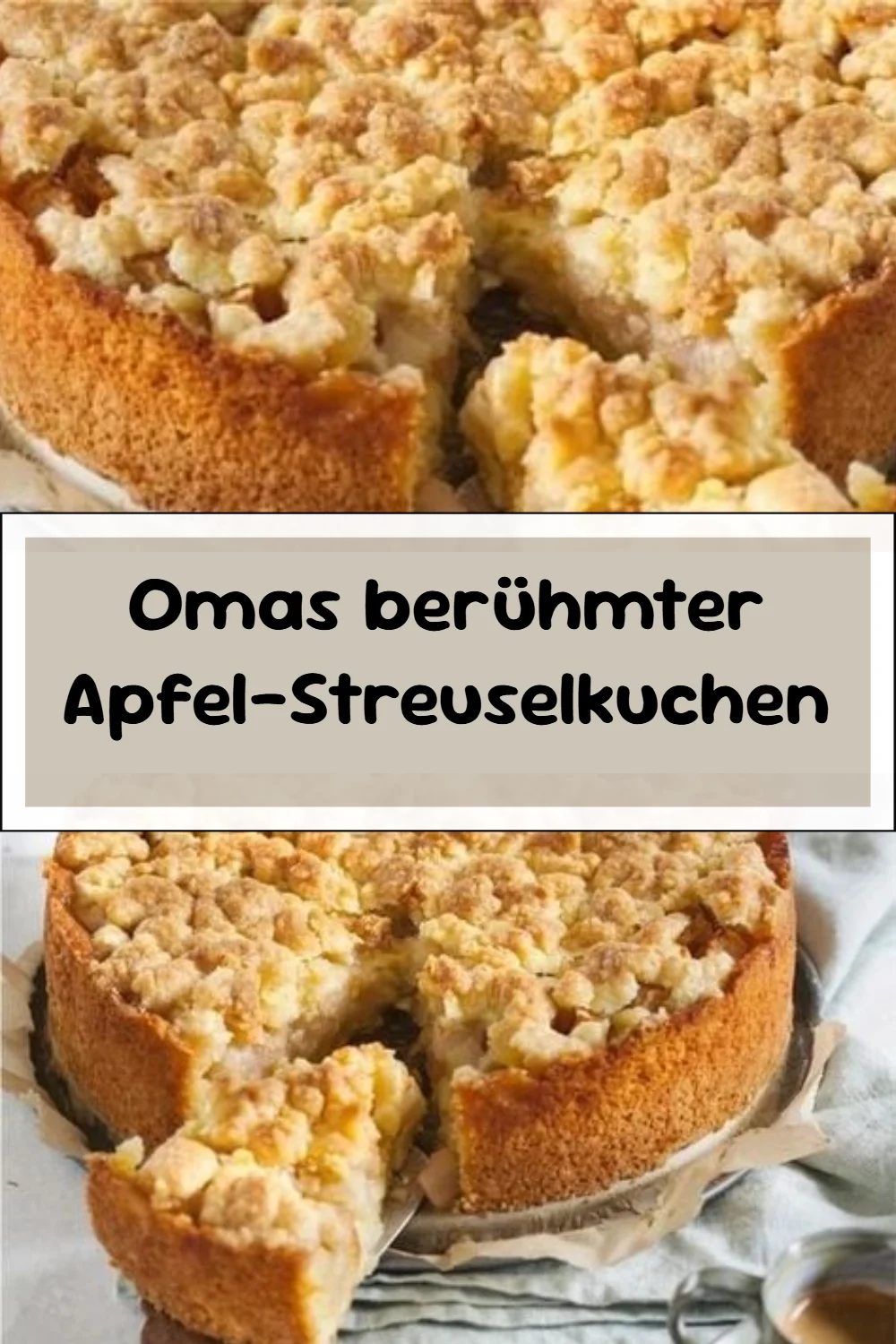 Omas berühmter Apfel-Streuselkuchen