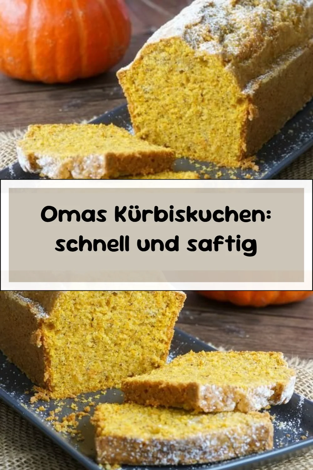 Omas Kürbiskuchen: schnell und saftig