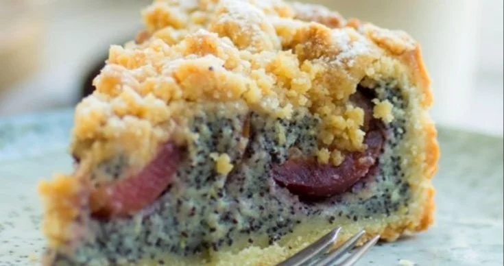 Pflaumen-Mohn-Kuchen mit Streuseln
