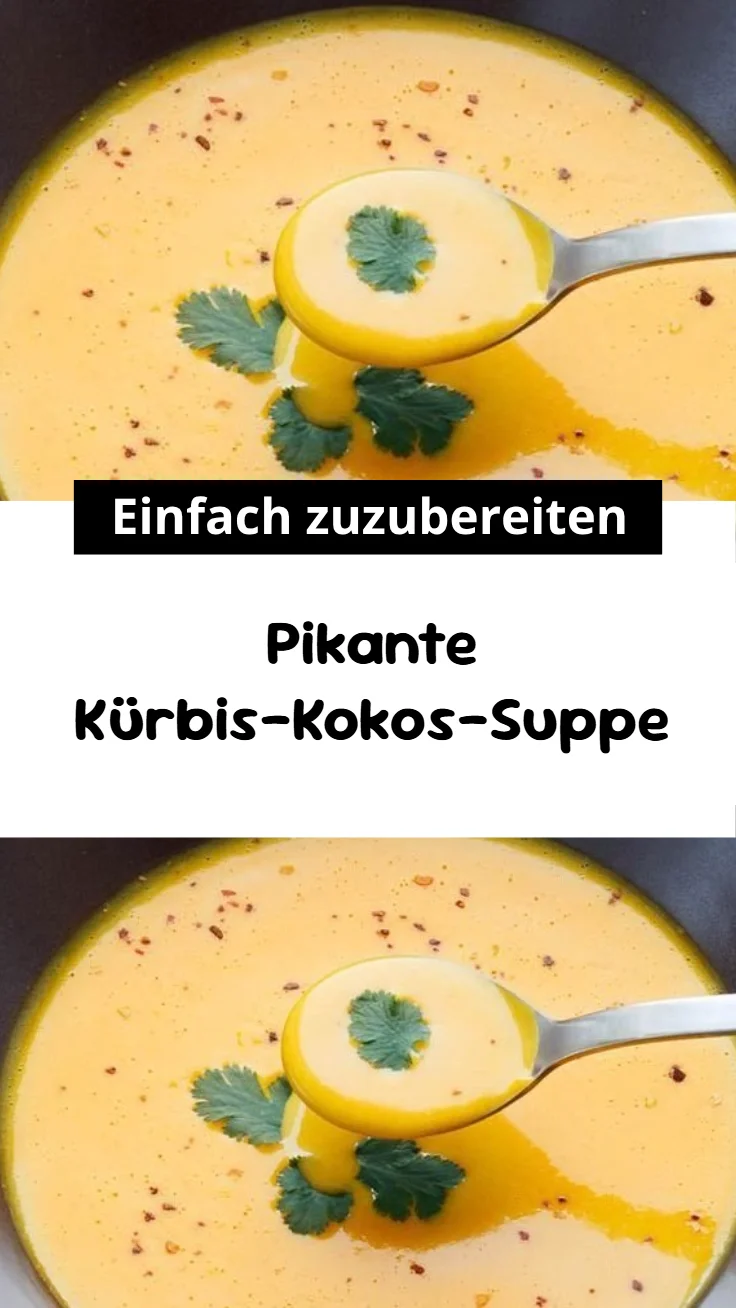 Pikante Kürbis-Kokos-Suppe