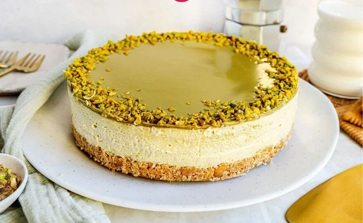 Pistazien Cheesecake ohne Backen