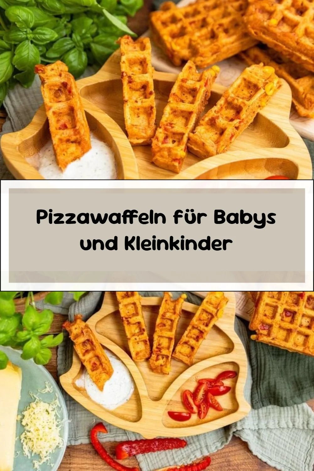 Pizzawaffeln für Babys und Kleinkinder