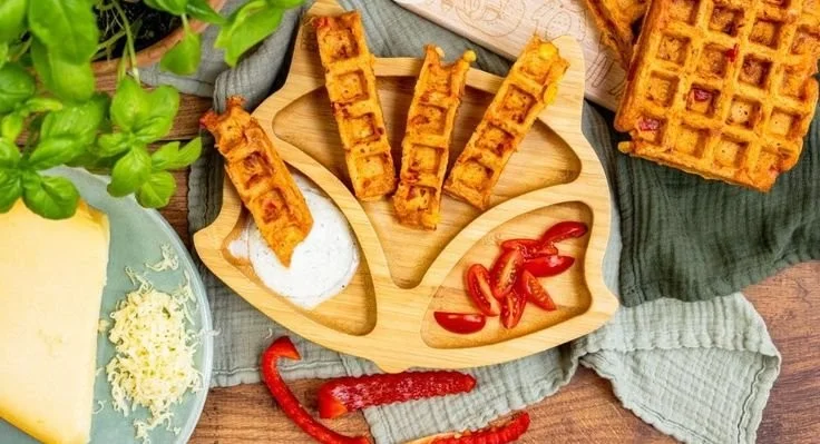 Pizzawaffeln für Babys und Kleinkinder