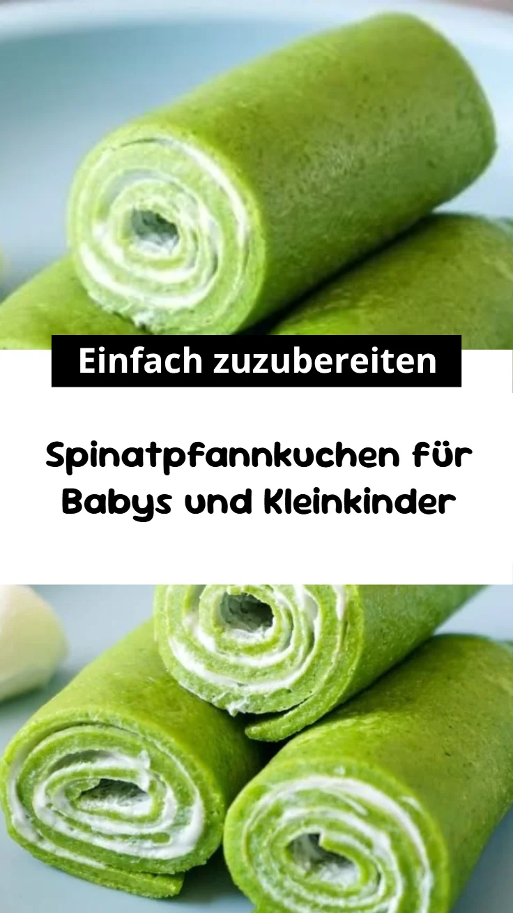 Spinatpfannkuchen für Babys und Kleinkinder