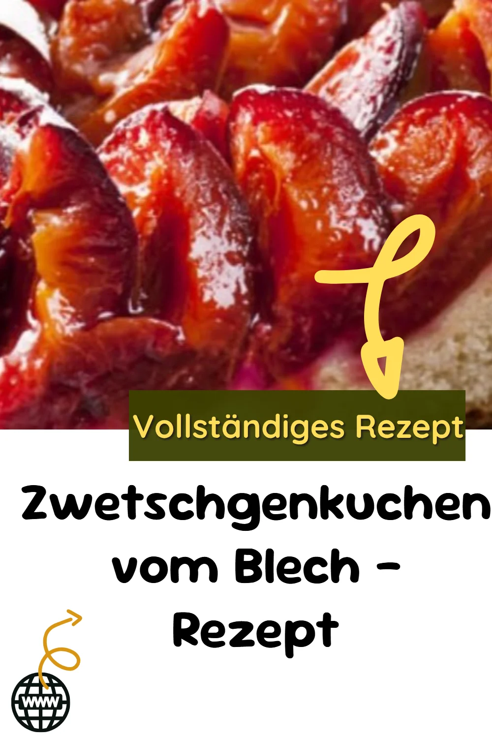 Zwetschgenkuchen vom Blech – Rezept
